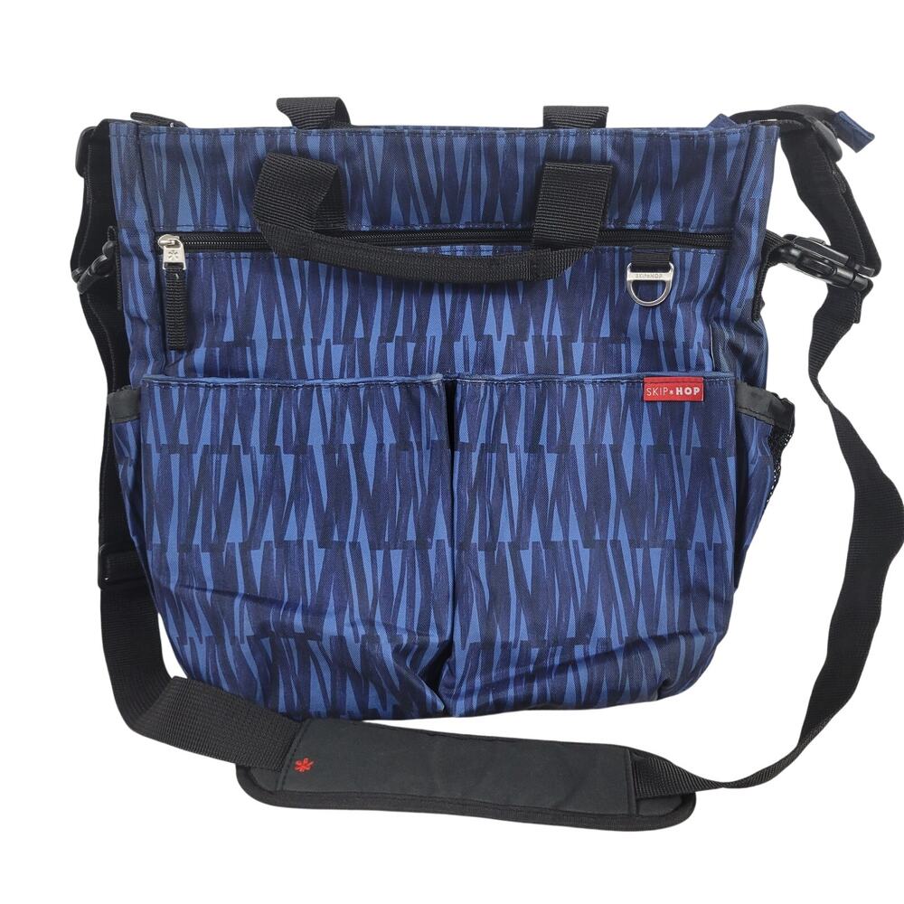 Skip Hop Due Signature Diaper Bag Blue Graffiti